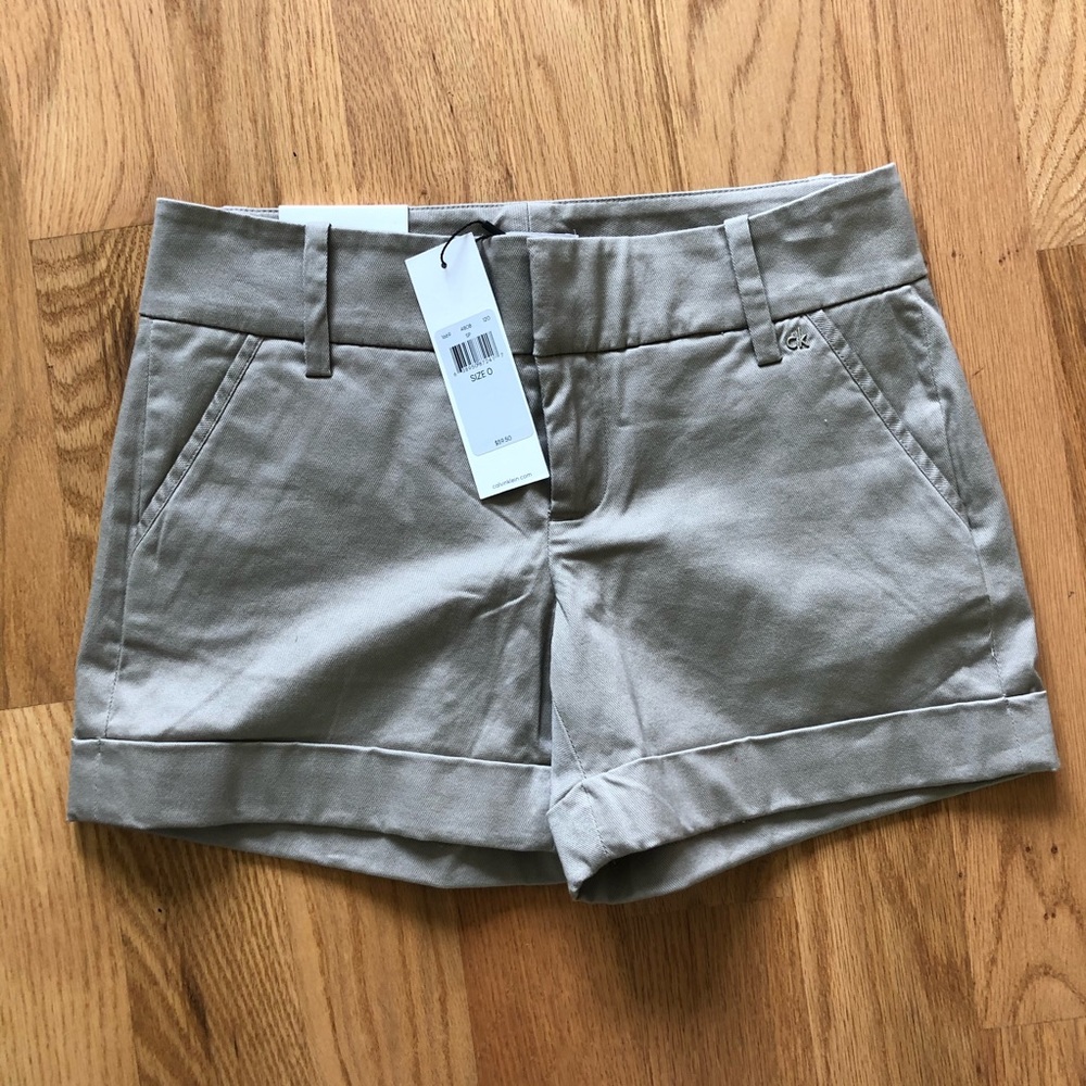Calvin Klein khaki shorts NWT